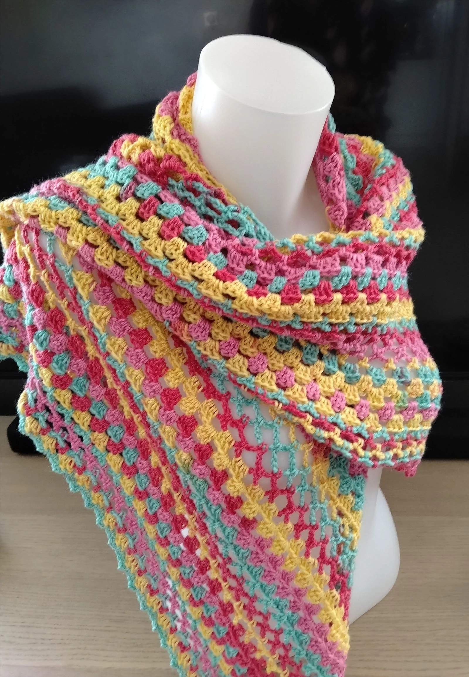 Large Handmade Crochet Shawl – photo 6